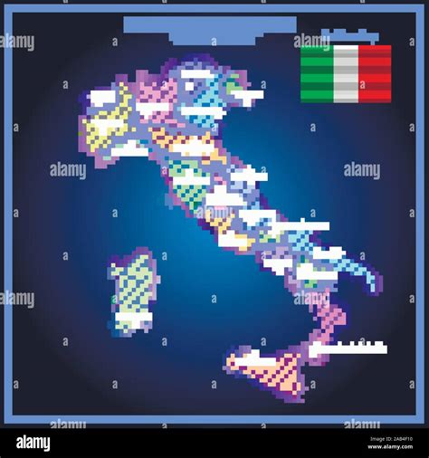 Mapa De Italia Ilustraci N Con Brillante Colorido Mapa Italiano