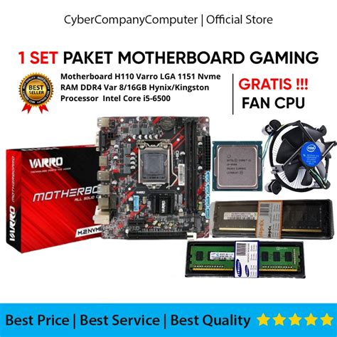 Jual Paket Motherboard New Mobo H Varro Socket Nvme Sata