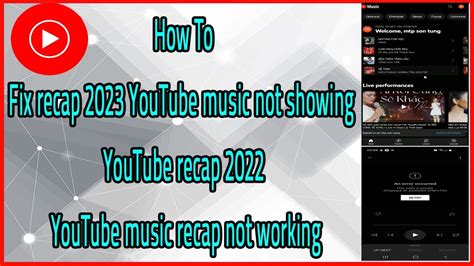 How To Fix Recap 2023 YouTube Music Not Showing YouTube Recap 2023