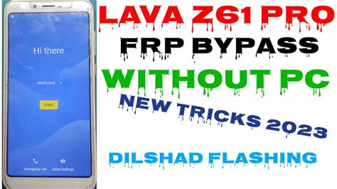 LAVA Z61 Z61 Pro FRP Bypass Without PC Android 9 100 2023 BY