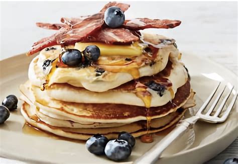 Bacon Maple Blueberry Pancakes Real Recipes From Mums