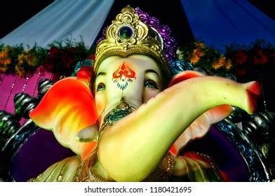 Lord Ganesha During Ganesh Utsav Foto De Stock 1180421695 Shutterstock