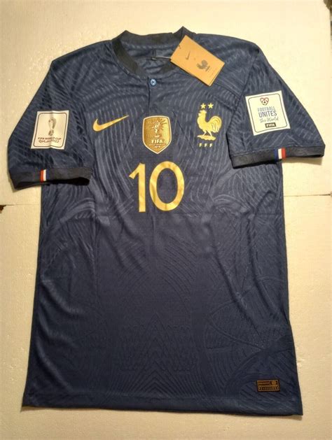 Kylian Mbappe France 2022 World Cup Qatar Match Slim Fit Blue Home Soccer Jersey | #4596100726