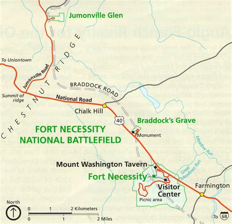 Fort Necessity National Battlefield PARK MAP