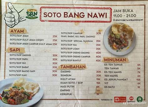 Selalu Diperbarui Menu Soto Sop Khas Betawi Bang Nawi Tanjung Duren