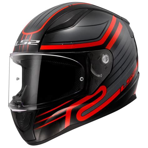 Casco Ls Ff Rapid Circuit Rosso Motostorm