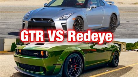 Nissan GTR VS 1000hp Hellcat Redeye CRAZY MUST WATCH YouTube