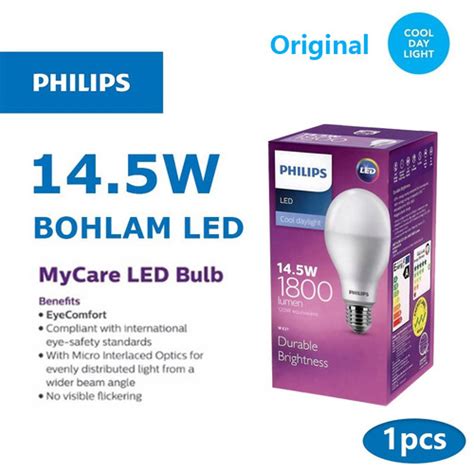 Promo Philips LED Bulb 14 5W E27 6500K 230V Putih 3 Pcs Kab