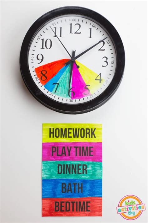 This Kids Clock for After School Routine will Keep Kids on Schedule ...