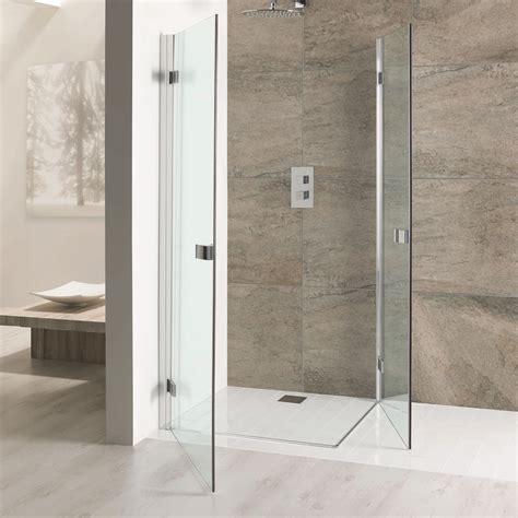 Eastbrook Volente Double Hinged Shower Door 800mm Wide 6mm Tempered Glass