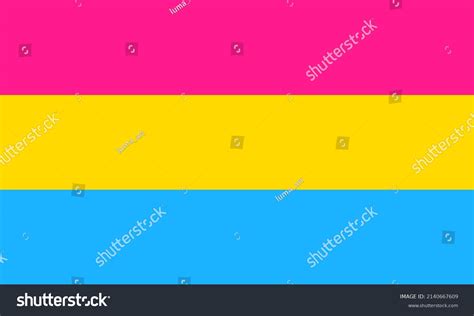 Vector Illustration Pansexual Pride Flag Pansexuality Stock Vector Royalty Free 2140667609