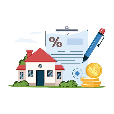 Mortgage Loan Illustration 7190180 Vector Art At Vecteezy