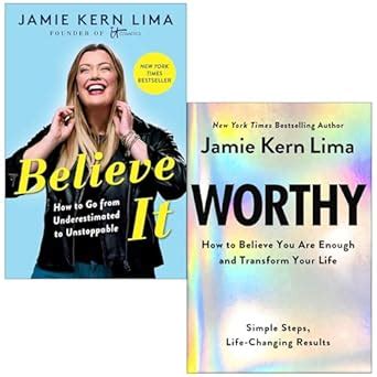 Jamie Kern Lima Collection 2 Books Set Believe IT Worthy How To