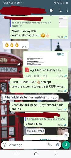 Testimoni Client Cidb Smiley Ant