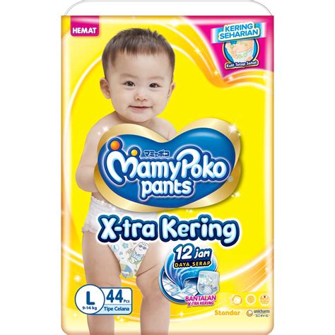 Jual MamyPoko Pants X Tra Kering Popok Celana L 42 Shopee Indonesia