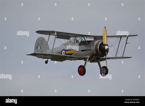 Gloster Gladiator World War Historic Biplane Fighter Aircraft From