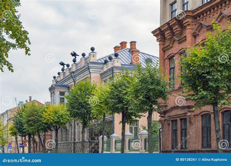 View of Architecture in Daugavpils, Latvia Stock Image - Image of ...