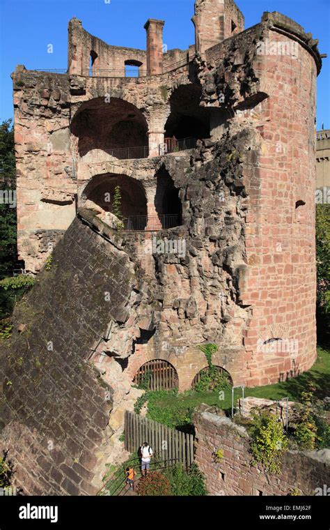 Germany Baden Württemberg Heidelberg Castle Stock Photo Alamy