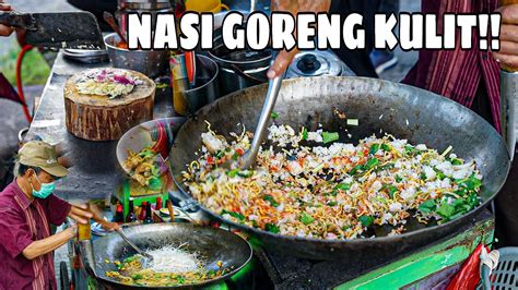 Gak Ada Saingan Nekat Jualan Nasi Goreng Kulit Viral Di Surabaya