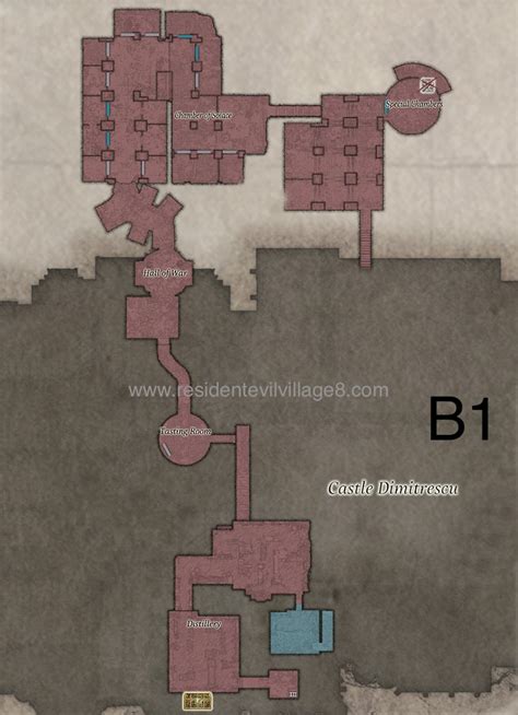 Map of Castle Dimitrescu – Resident Evil Village