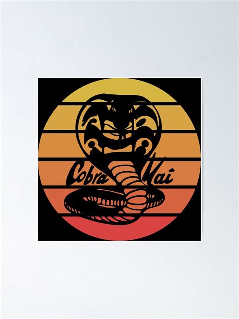 Cobra Kai Retro Cobra Kai Never Die Poster For Sale By Earlbickley