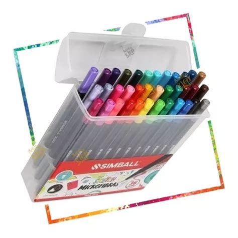 Set Artistico Microfibra Simball Sketch Colores Lettering