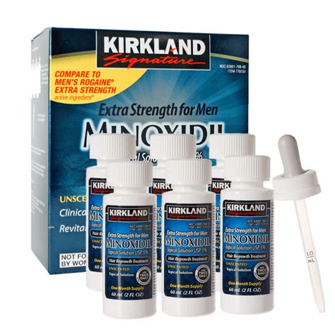 Minoxidil Kirkland 3 Y 6 Meses Liquido Tratamiento Capilar 945