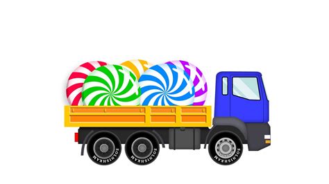 Trucks For Kids Learn Numbers Candies Cartoon For Children