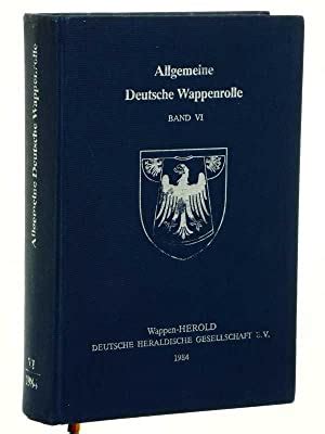 allgemeine deutsche wappenrolle Bücher AbeBooks