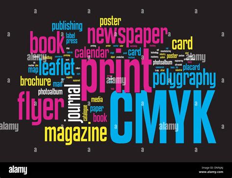 Printing Word Cloud Vector Concept High Resolution Stock Photography