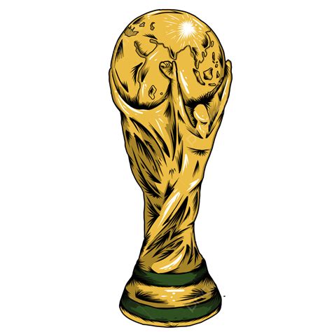 Football world cup golden trophy world cup trophy footbal golden trophy png and vector with ...