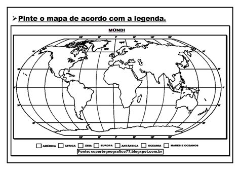 Atividades E Mapa Mundi Para Imprimir Conhecendo O Globo Mapa Mundi