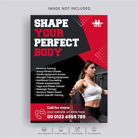 Premium Vector Gym Fitness And Sports Vector Flyer Or Poster Template