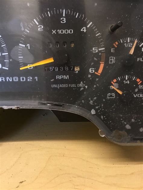 1995 GMC Sonoma Speedometer Spots On Plexiglass EBay