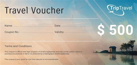 Free Travel Gift Voucher Template in Adobe Photoshop, Illustrator, Microsoft Word, Publisher ...