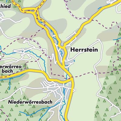 Herrstein Rhaunen Stadtpl Ne Und Landkarten