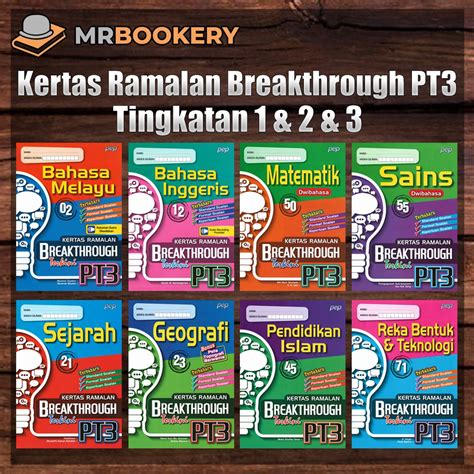 MrBookery Buku Latihan PT3 Kertas Model Breakthrough Terkini PT3