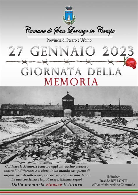 Giornata Della Memoria Comune Di San Lorenzo In Campo