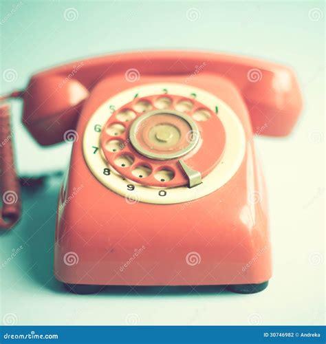 Retro Red Telephone Stock Photo Image Of Conversation 30746982