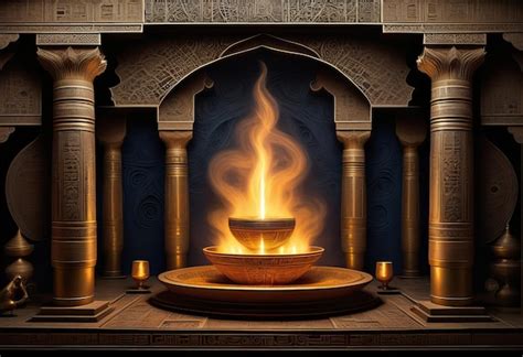 Premium Photo | Unveiling the Secrets of the Temple of the Secret Fire