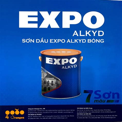 Bảng màu sơn Expo sơn dầu, nội thất, ngoại thất năm 2024 mới nhất