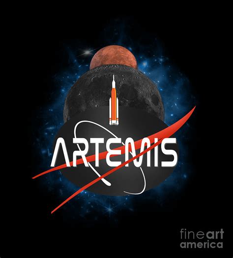 Artemis 1 Nasa Logo Design Digital Art By Steven Richards Pixels
