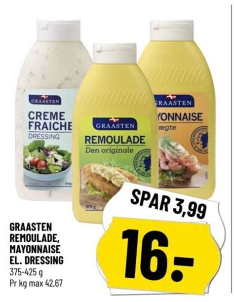 GRAASTEN REMOULADE MAYONNAISE EL DRESSING tilbud hos Løvbjerg