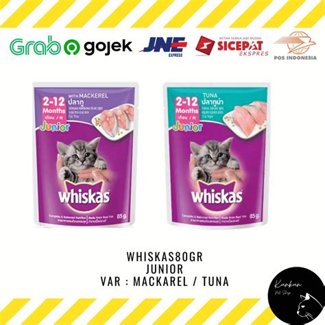 Jual Whiskas Pouch Gr Junior All Varian Wet Cat Food Shopee Indonesia