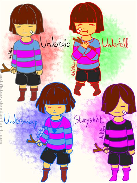 Undertale Frisk Different Au Design By Wolfkice On Deviantart