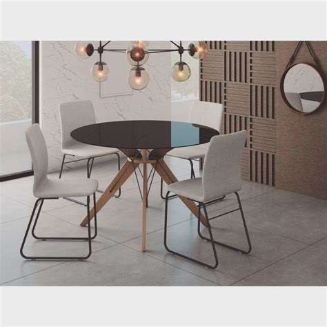 Conjunto Sala De Jantar Mesa X Cm Mvr Cadeiras C