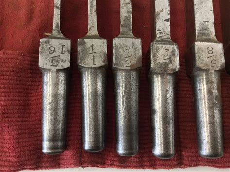 Mortising Machine Solid Steel Chisel Bits. (28609) | Old School Tools