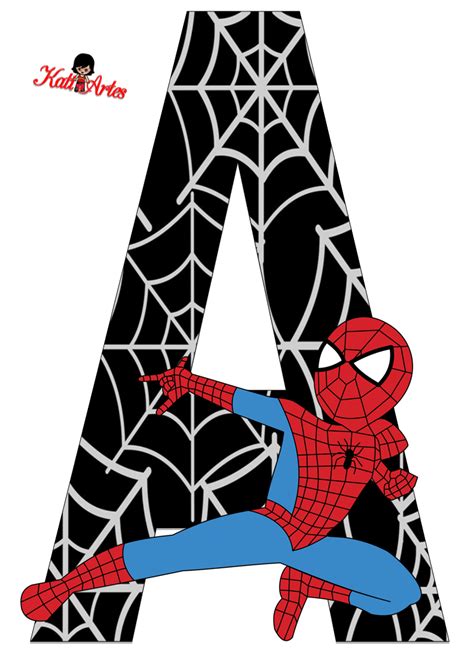 Printable Spiderman Letters