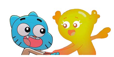 Gumball And Penny Holding Hands And Singing Gumball Cartoon Sketches