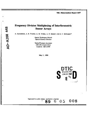 Fillable Online Frequency Division Multiplexing Of Interferometric